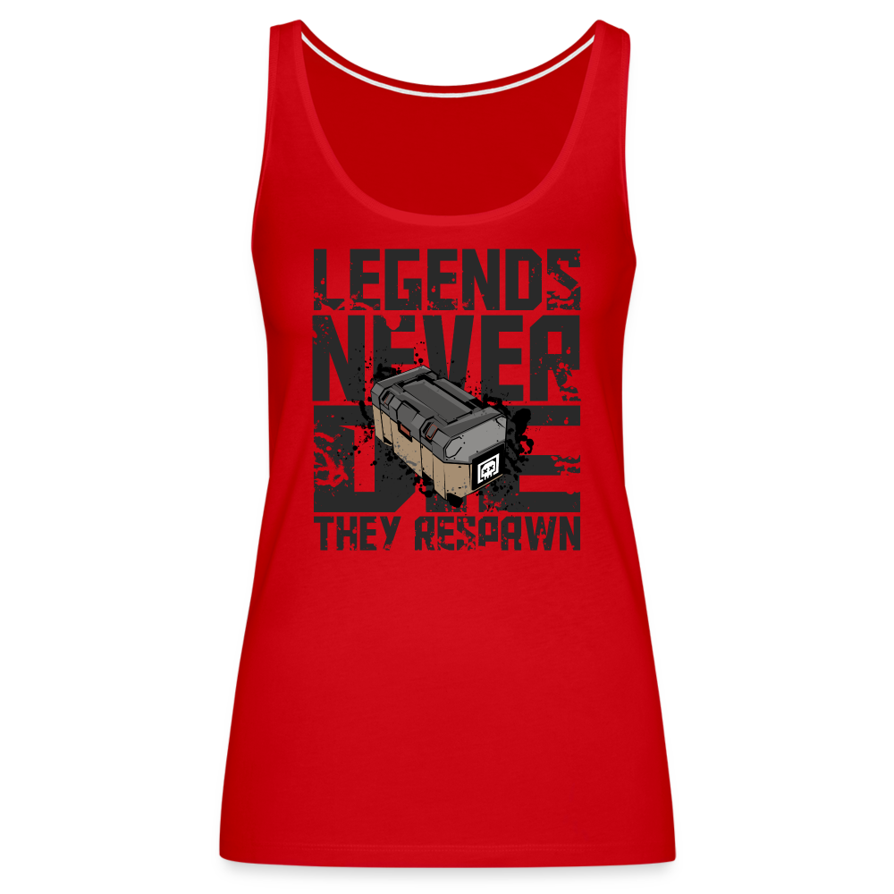 GU 'Legends Never Die' Women’s Premium Tank Top - red