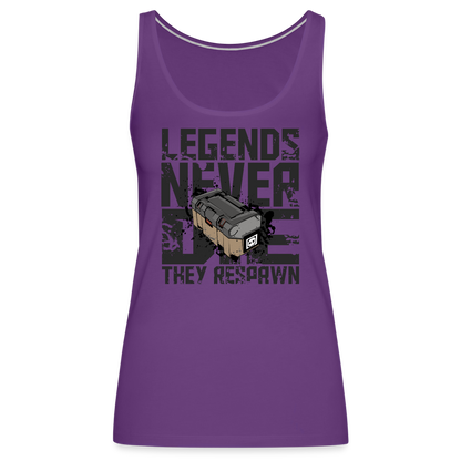 GU 'Legends Never Die' Women’s Premium Tank Top - purple