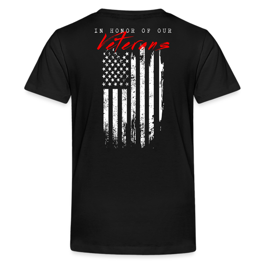 GU 'In Honor of Veterans' Youth Premium T-Shirt - black