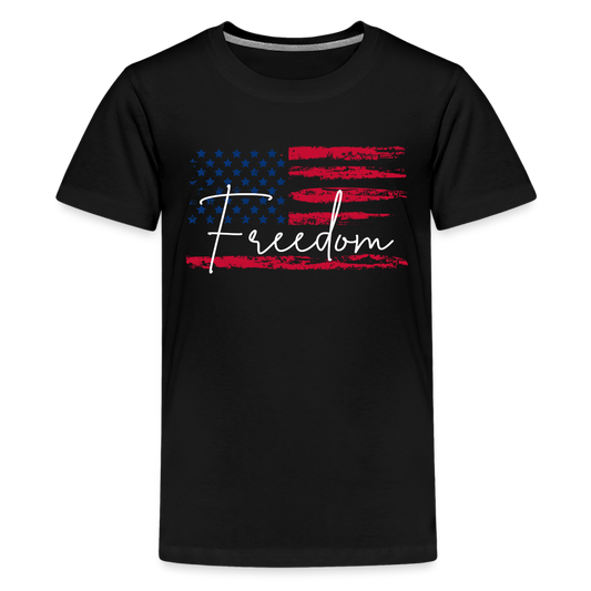GU 'Freedom' Youth Premium T-Shirt - black