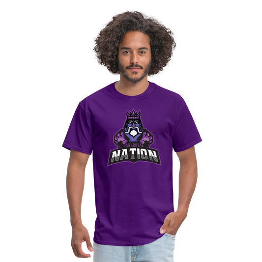 Adult Dark Royal Nation Classic T-Shirt - purple