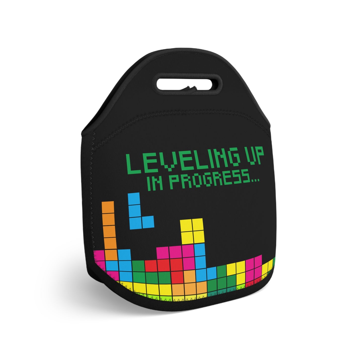 Tetris 'Leveling Up' Neoprene Lunch Bag
