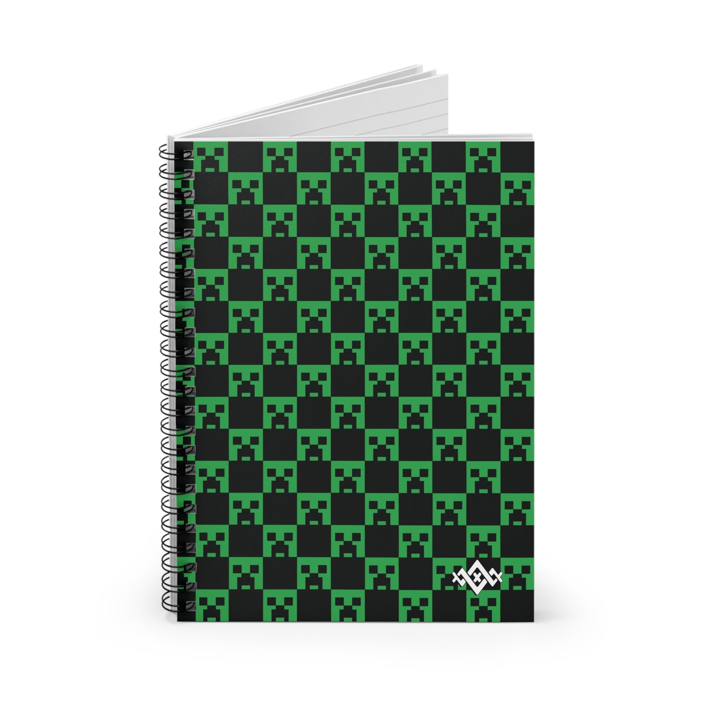 Minecraft Creeper Spiral Notebook
