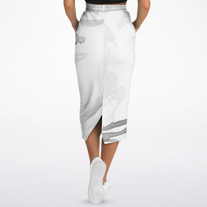 Women's All Over Print Athletic Long Pocket Skirt