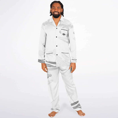 Men's All Over Print Satin Pajamas