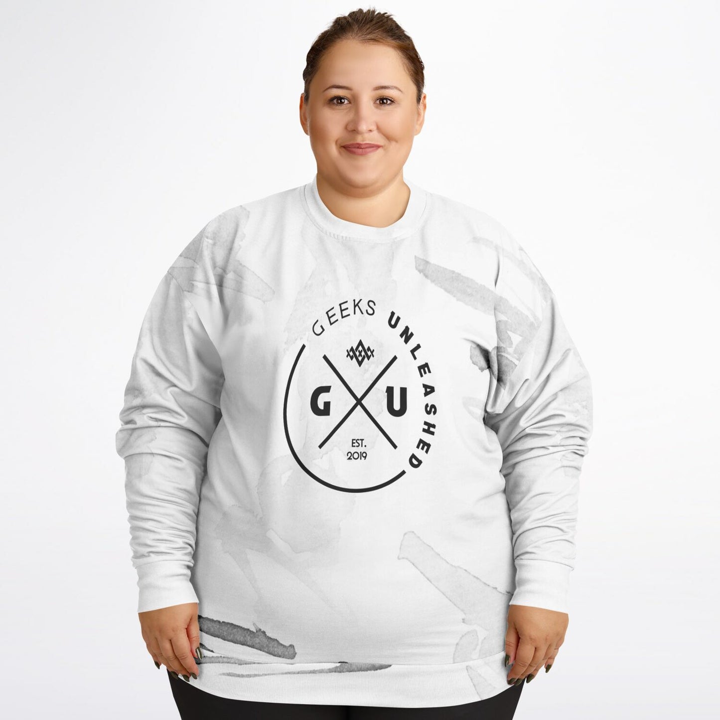 Adult All Over Print Plus Athletic Sweatshirt