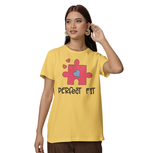 Adult 'Perfect Fit Pink Piece' Staple T-shirt