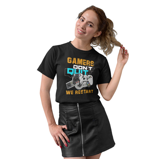 GU 'Gamers Don't Quit' Women’s Organic T-Shirt