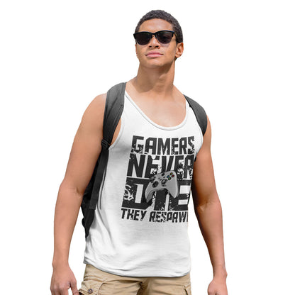 Men's Gamers Never Die Tank Top - Next Gen