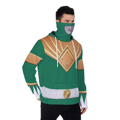 Men's REDGING3R 'Green Ranger' Fleece Hoodie With Mask