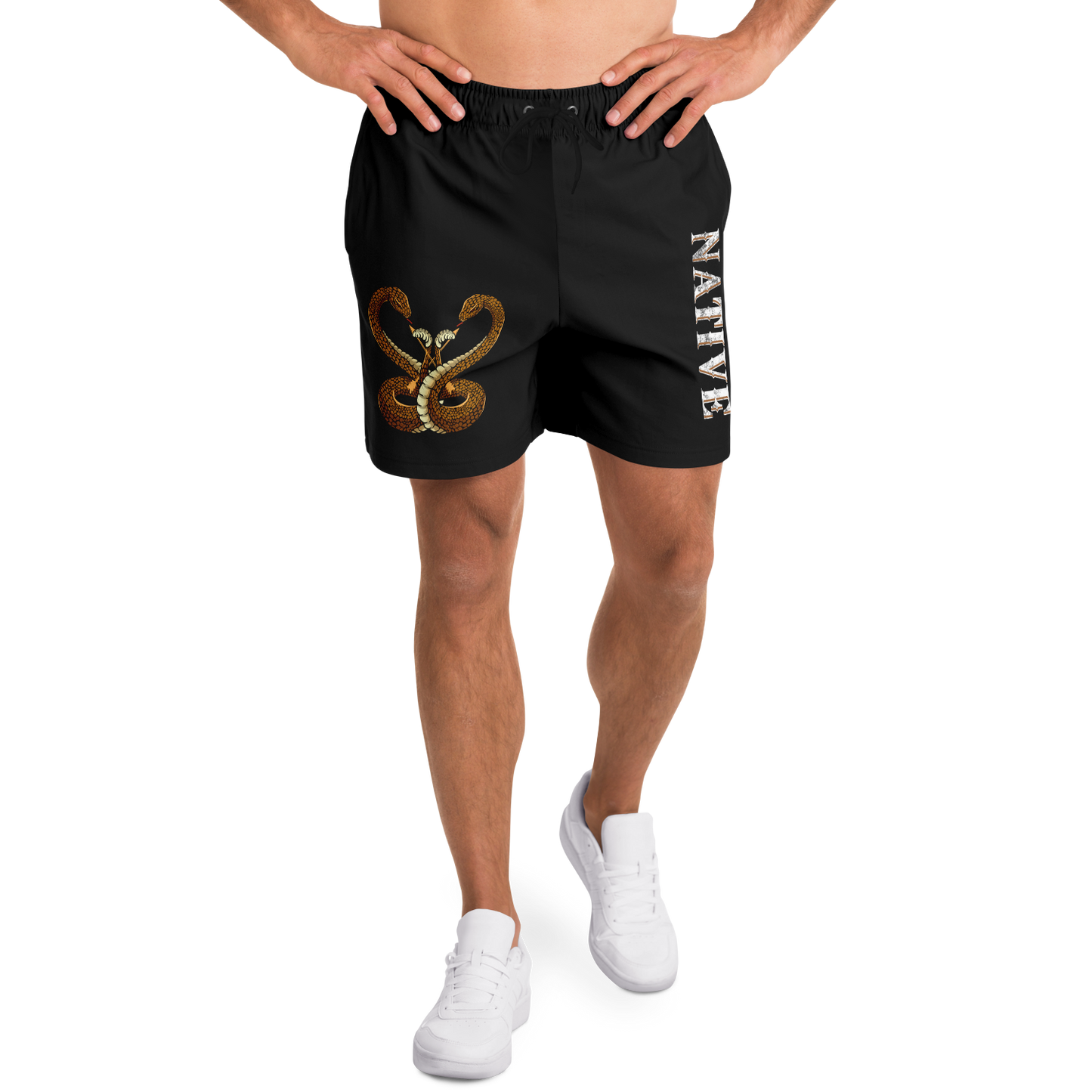 Native Men's All Over Print Athletic Shorts