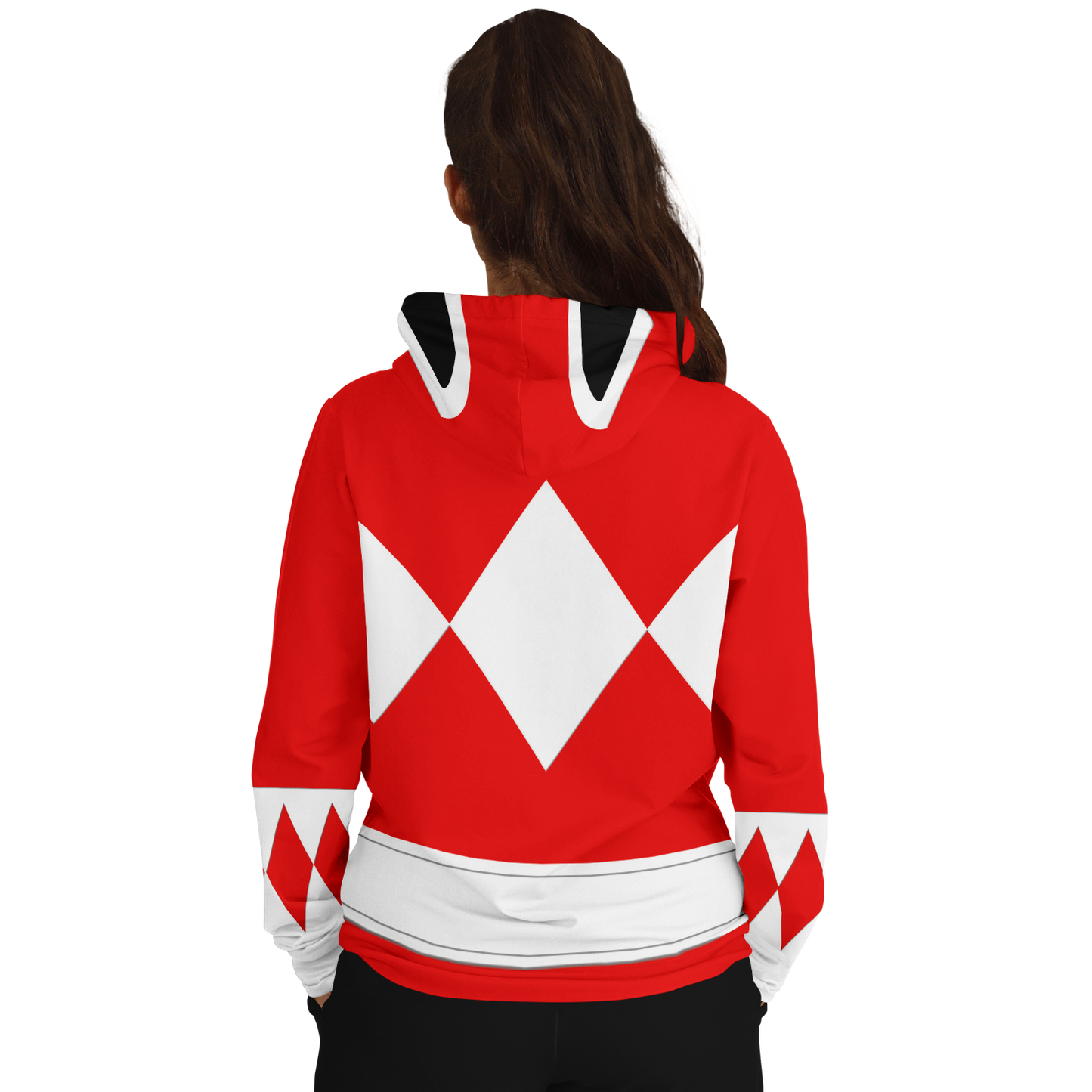 Adult MMPR 'Red Ranger' Fashion Hoodie