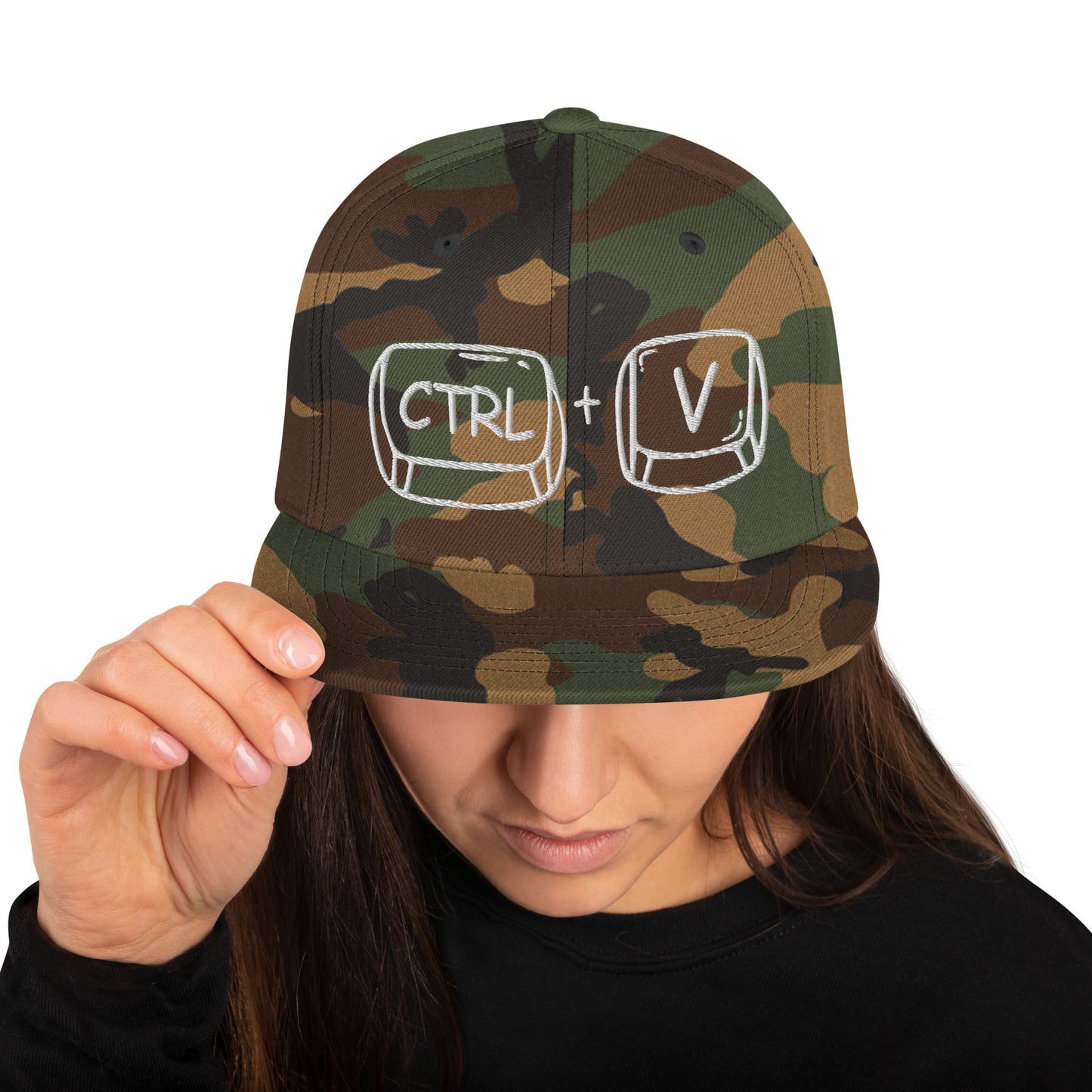 'CTRL + V' Snapback Hat