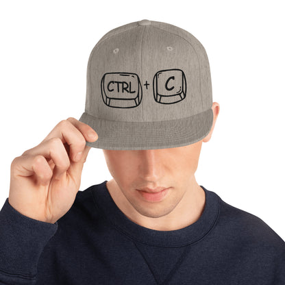 'CTRL + C' Snapback Hat