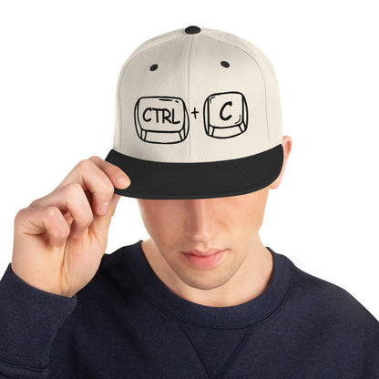 'CTRL + C' Snapback Hat