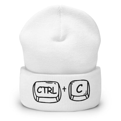 'CTRL + C' Cuffed Beanie