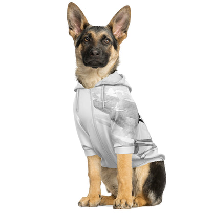 All Over Print Fashion Zip-up Dog Hoodie