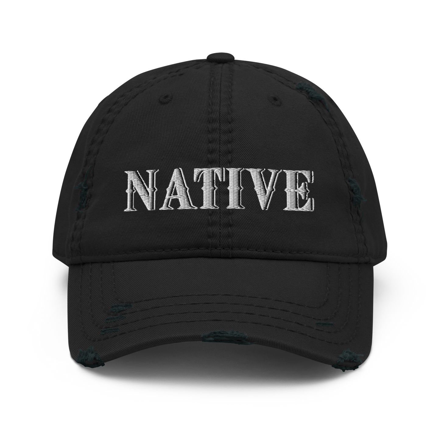 Native Distressed Dad Hat