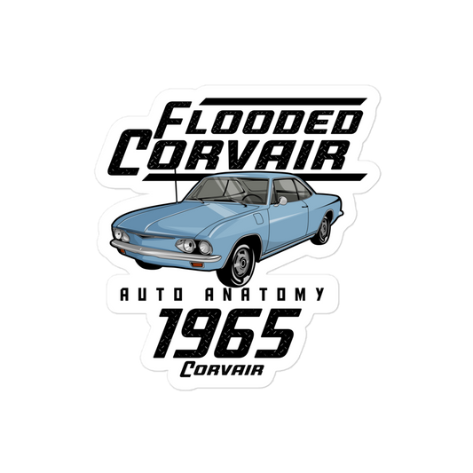 Auto Anatomy 'Flooded Corvair' Sticker