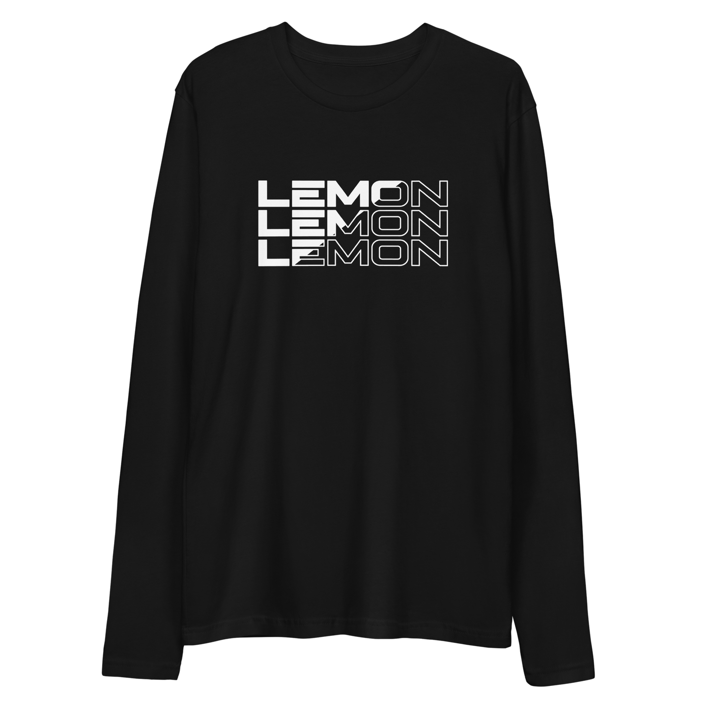 Adult LEMON Contrast Long Sleeve T-Shirt