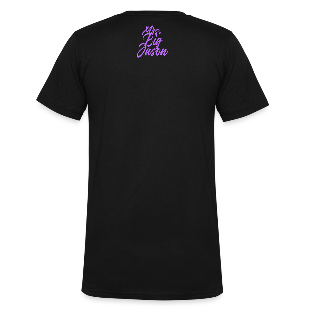 Big Jason Unisex V-Neck T-Shirt - black