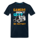 GU 'Gamers Don't Quit' Men’s Premium Organic T-Shirt - deep navy