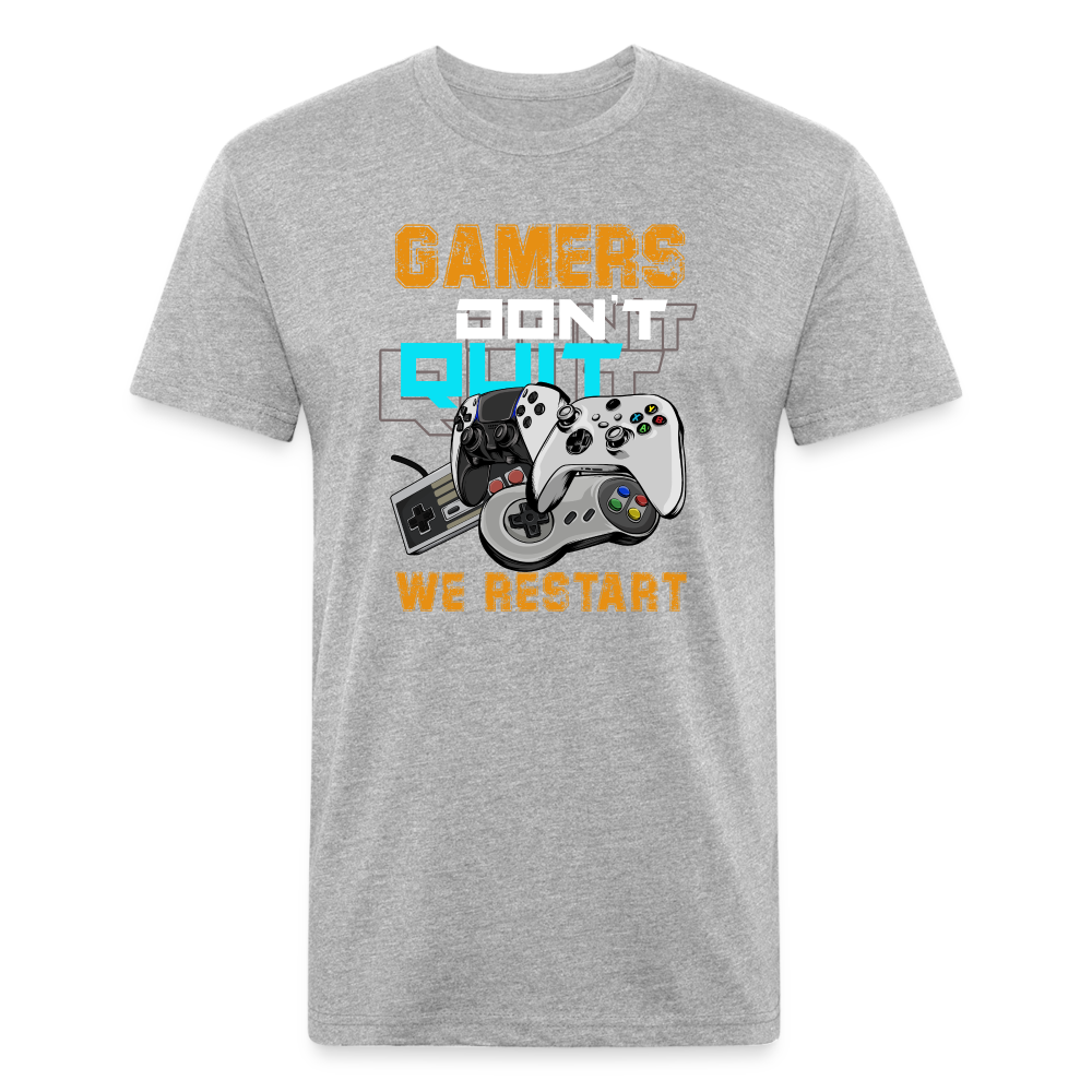 GU 'Gamers Don't Quit' Fitted T-Shirt - heather gray