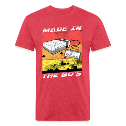 GU 'Made in the 80's' Fitted T-Shirt - White - heather red