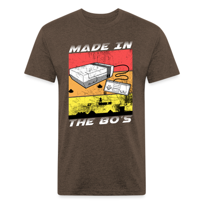 GU 'Made in the 80's' Fitted T-Shirt - White - heather espresso