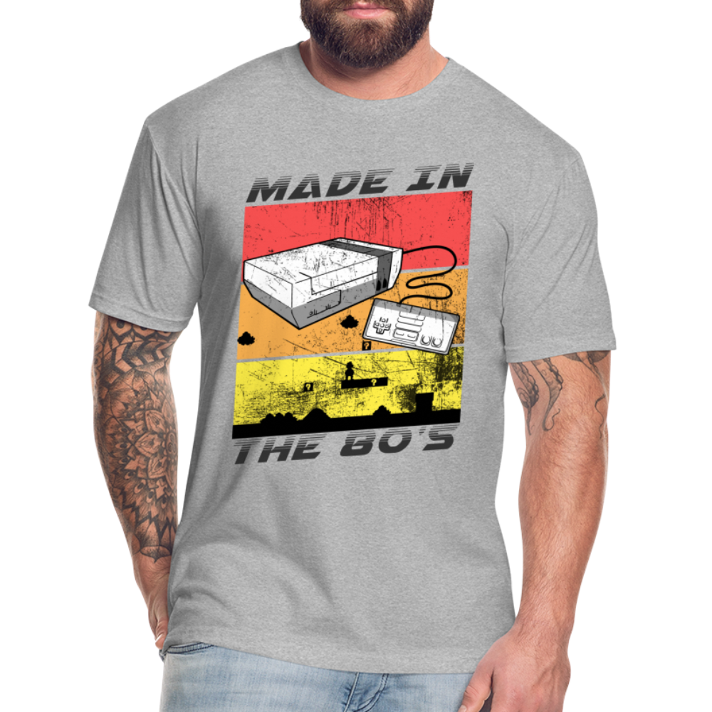 GU 'Made in the 80's' Fitted T-Shirt - heather gray