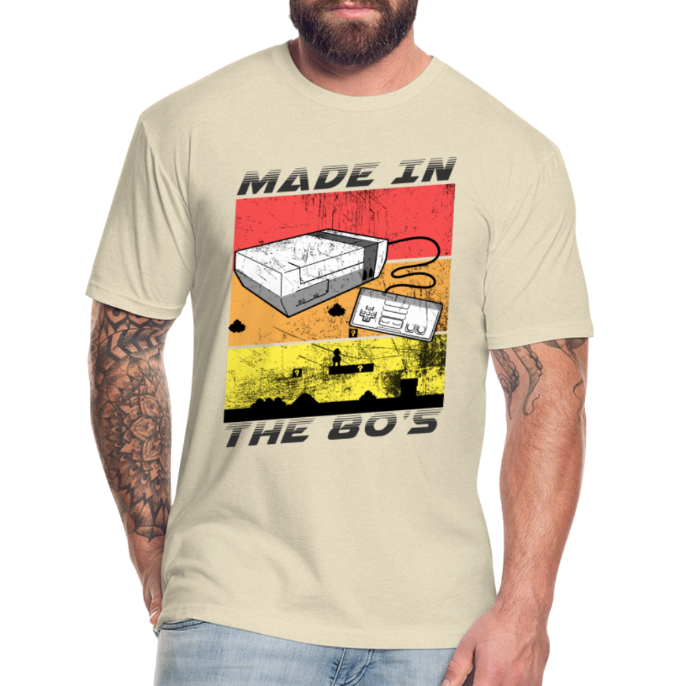 GU 'Made in the 80's' Fitted T-Shirt - heather cream