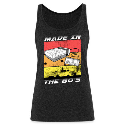 GU 'Made in the 80's' Women’s Premium Tank Top - White - charcoal grey