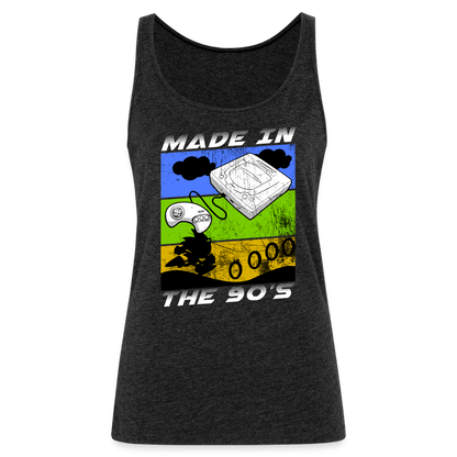 GU 'Made in the 90's' Women’s Premium Tank Top - White - charcoal grey