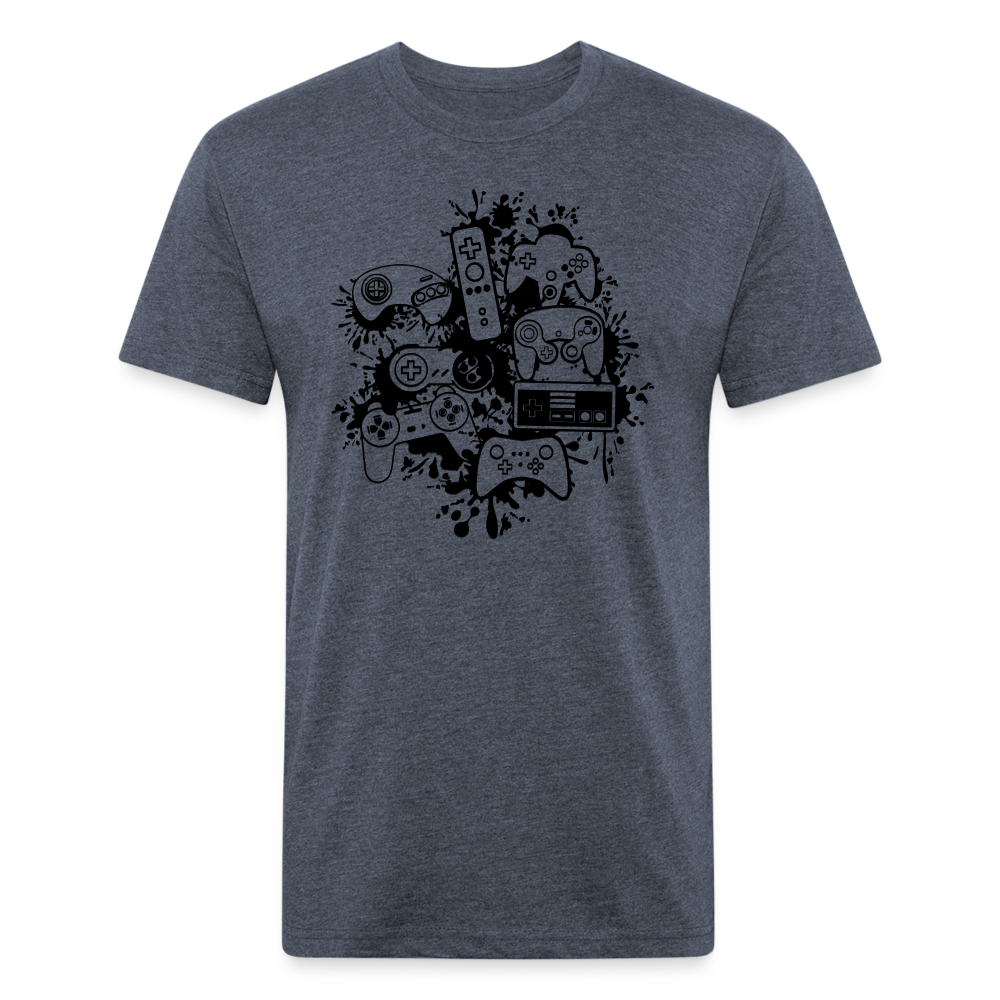 Controller Splash Fitted T-Shirt - heather navy