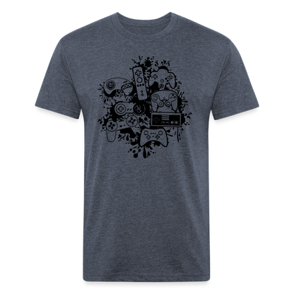 Controller Splash Fitted T-Shirt - heather navy