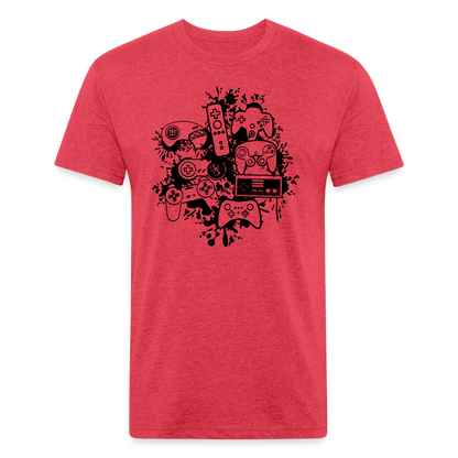 Controller Splash Fitted T-Shirt - heather red