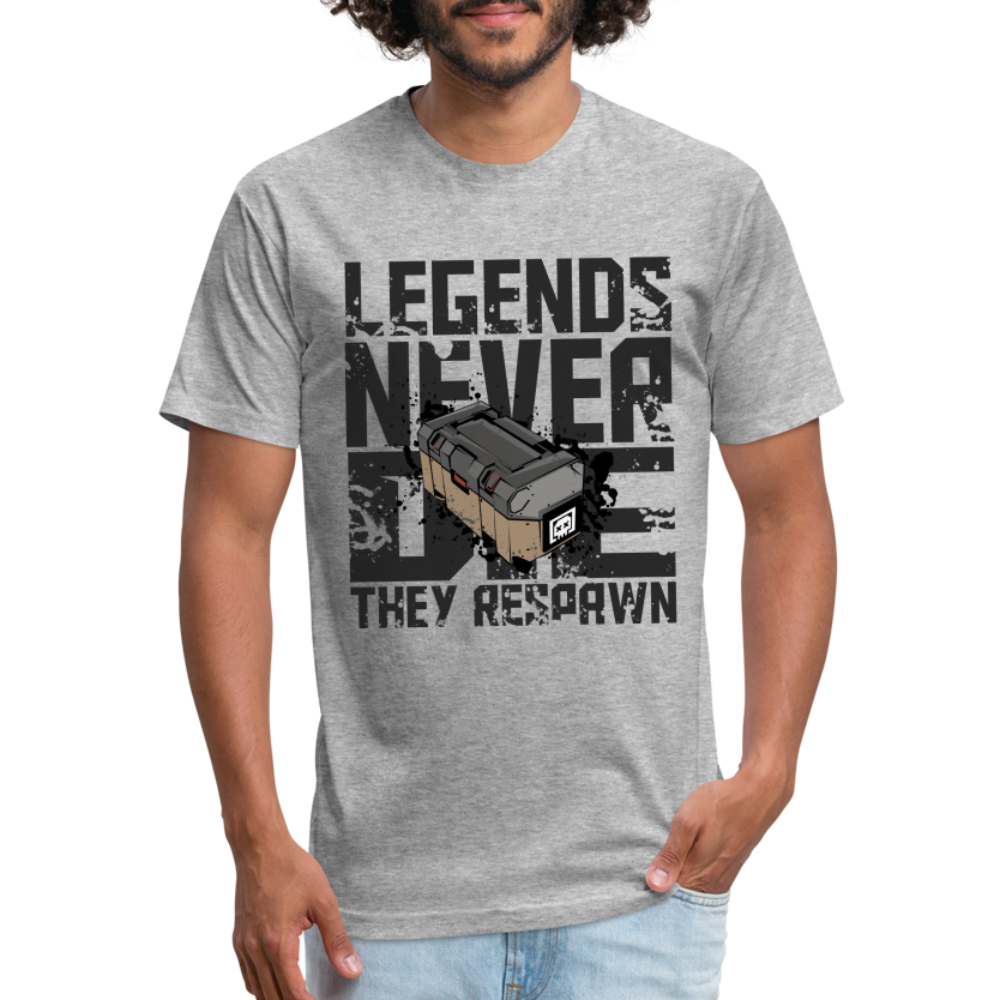 GU 'Legends Never Die' Fitted T-Shirt - heather gray