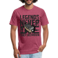 GU 'Legends Never Die' Fitted T-Shirt - heather burgundy