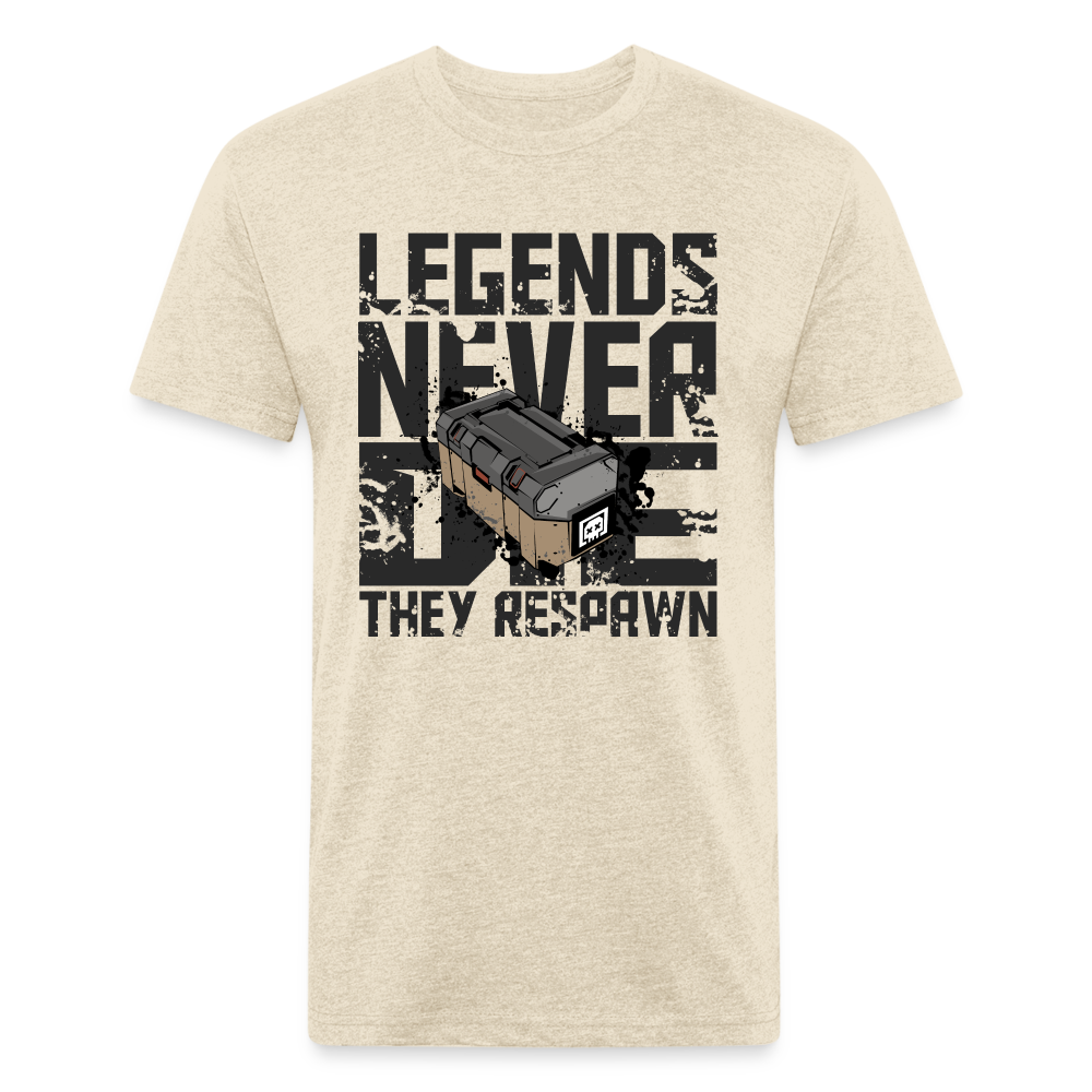 GU 'Legends Never Die' Fitted T-Shirt - heather cream