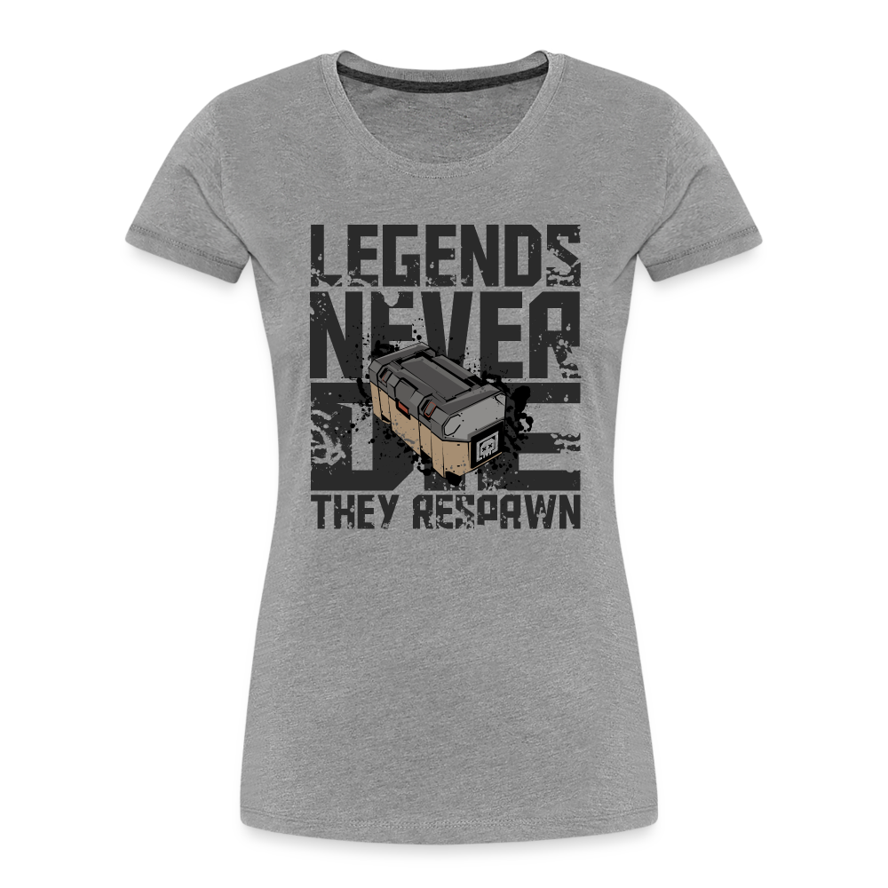 GU 'Legends Never Die' Women’s Premium Organic T-Shirt - heather gray