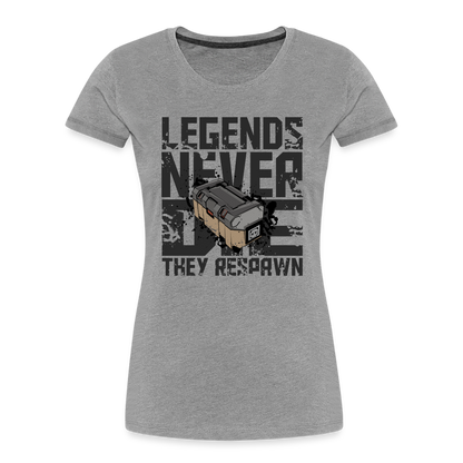 GU 'Legends Never Die' Women’s Premium Organic T-Shirt - heather gray
