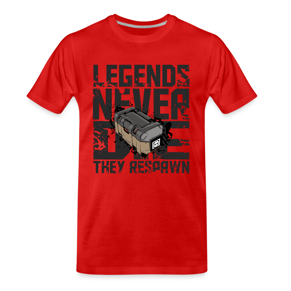GU 'Legends Never Die' Men’s Premium Organic T-Shirt - red