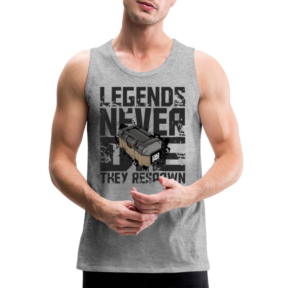 GU 'Legends Never Die' Men’s Premium Tank - heather gray