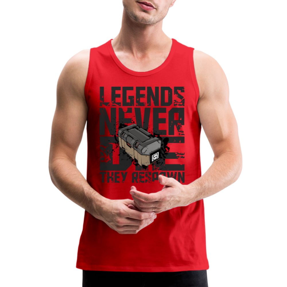 GU 'Legends Never Die' Men’s Premium Tank - red