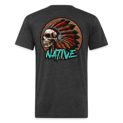 Native Fitted T-Shirt - heather black