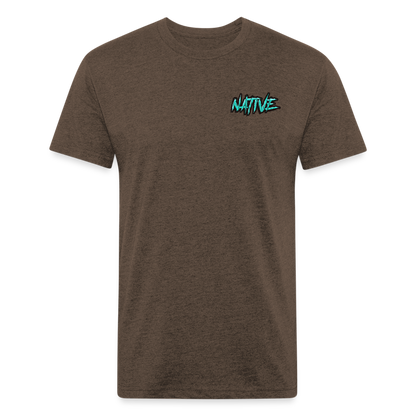 Native Fitted T-Shirt - heather espresso