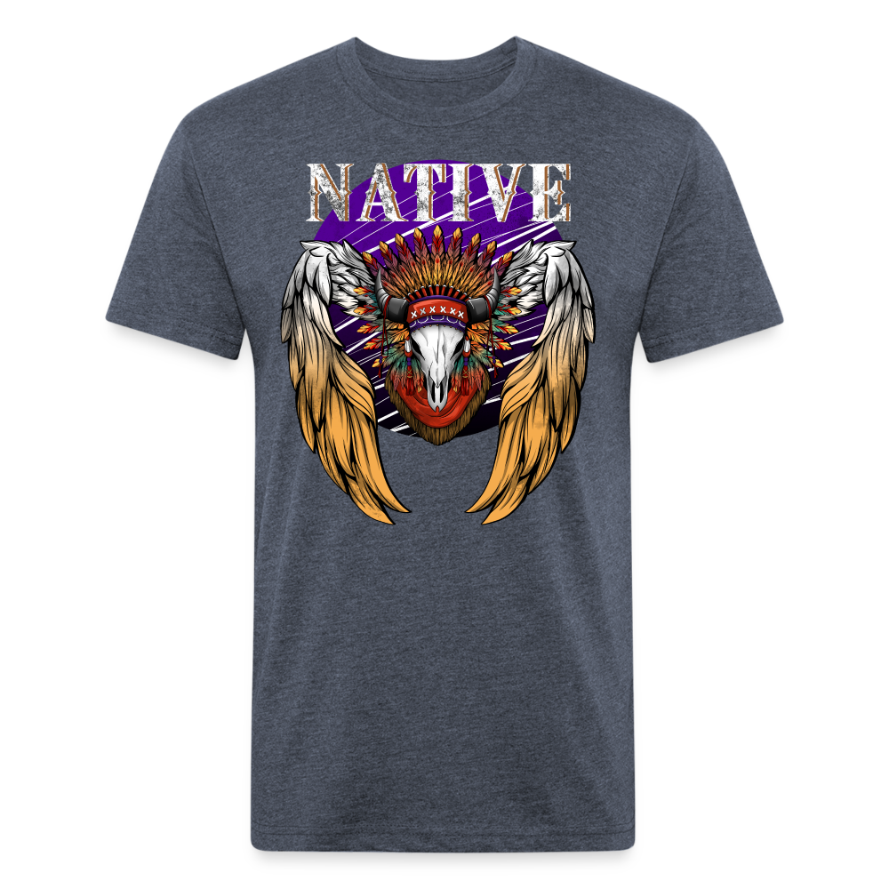 Native Fitted T-Shirt - heather navy