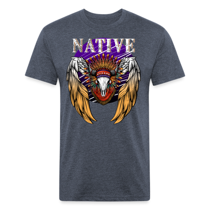 Native Fitted T-Shirt - heather navy