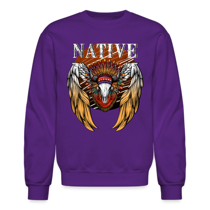 Native Crewneck Sweatshirt - purple