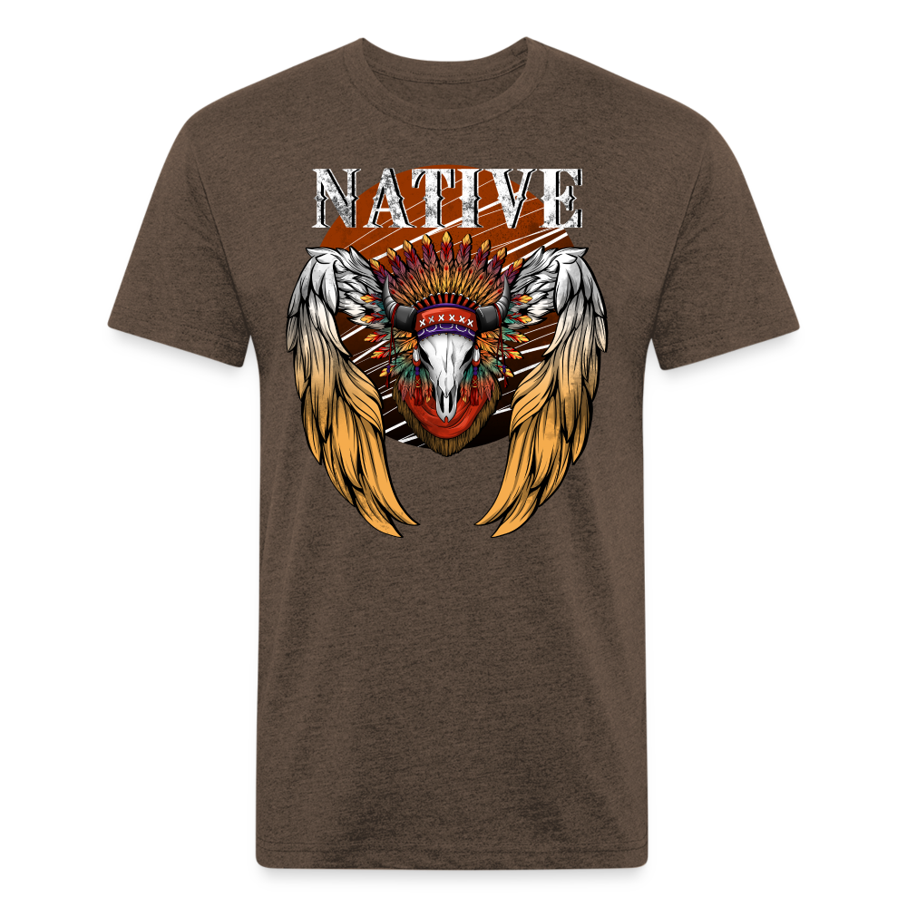 Native Fitted T-Shirt - heather espresso